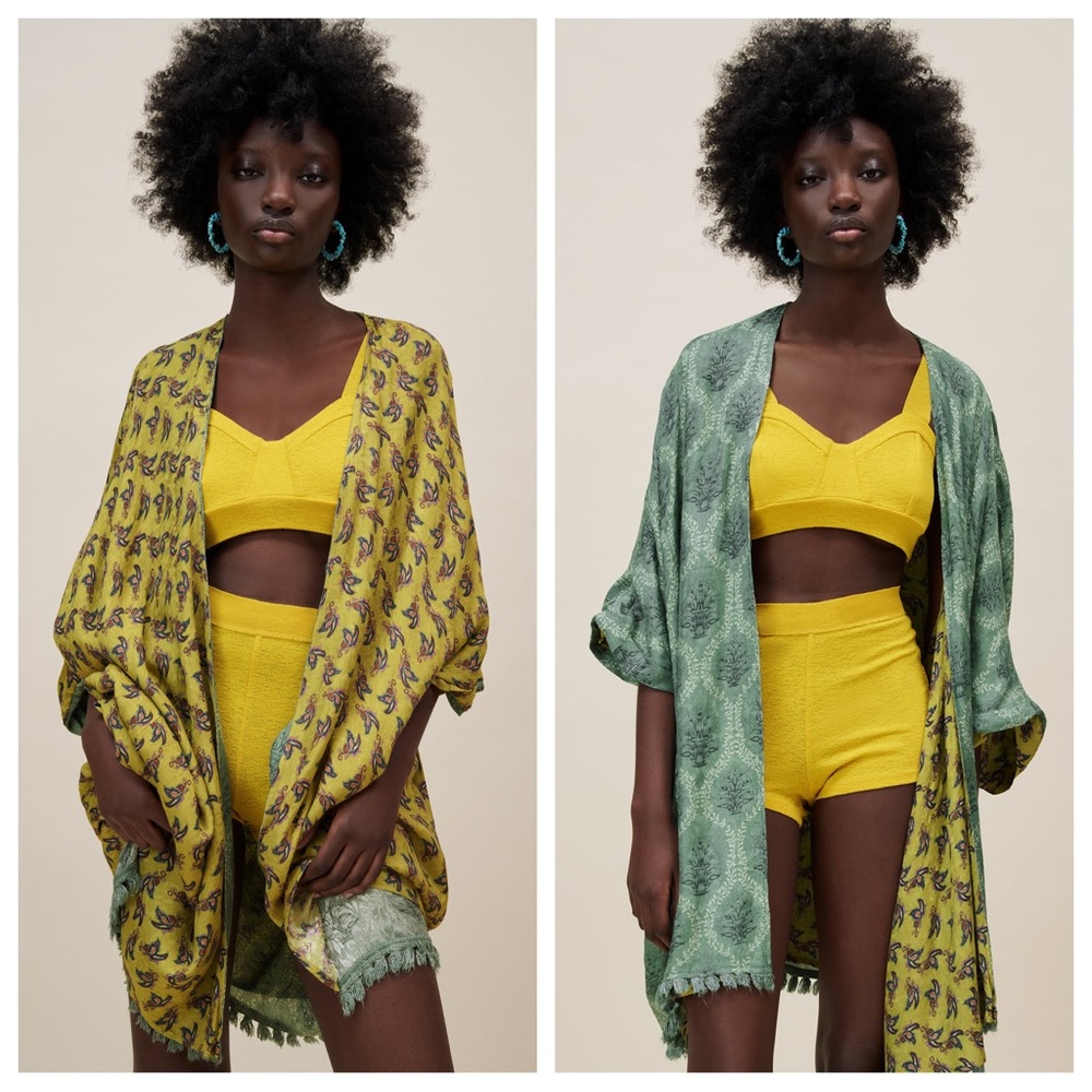 NWT Zara Reversible Kimono Cover-Up
